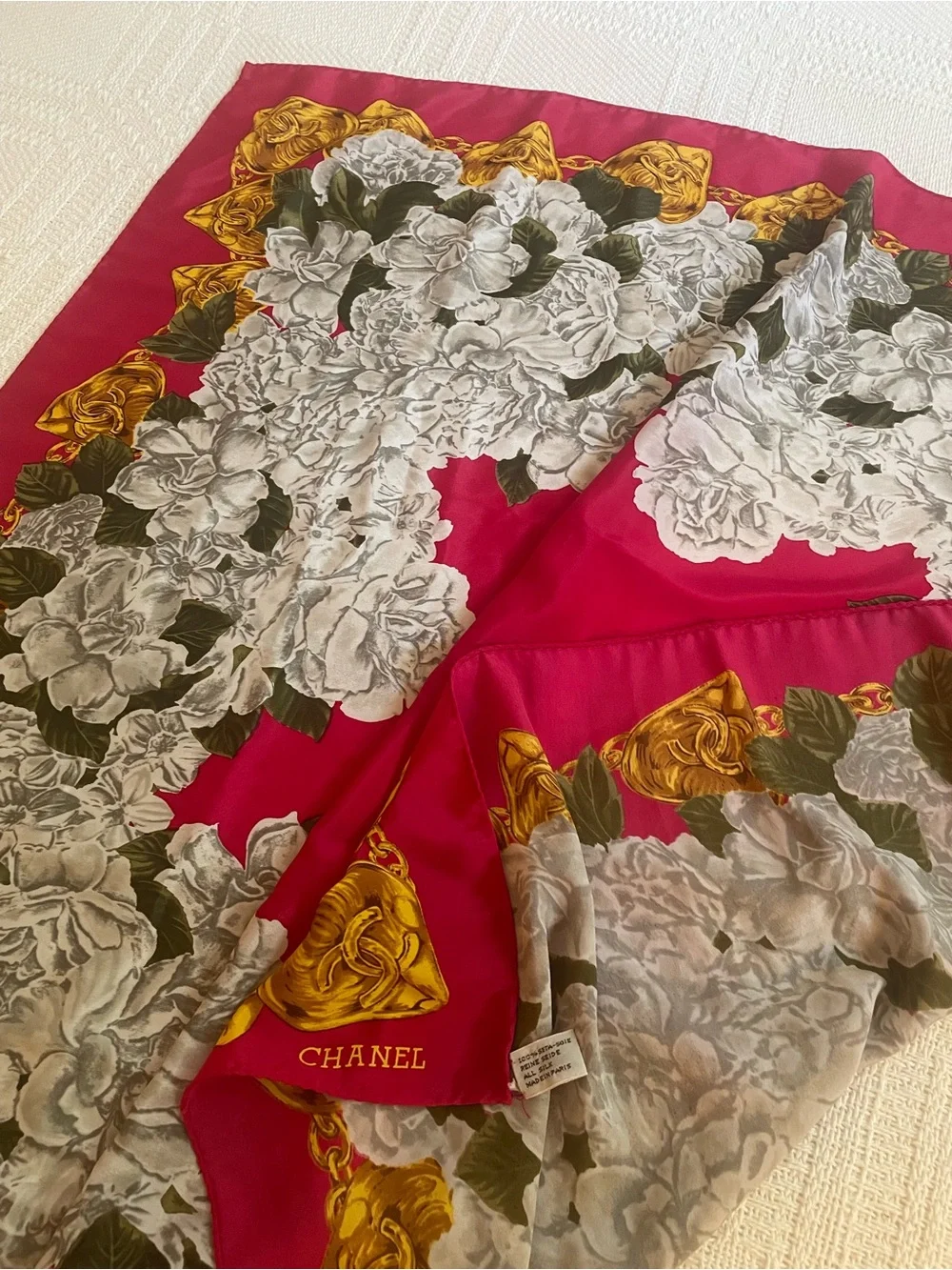 Vintage Chanel Silk Scarf